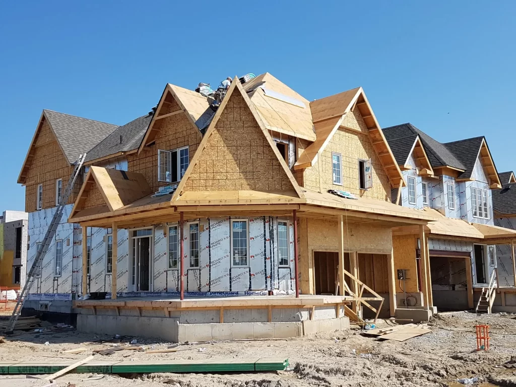 home constructed using graphite polystyrene insulation